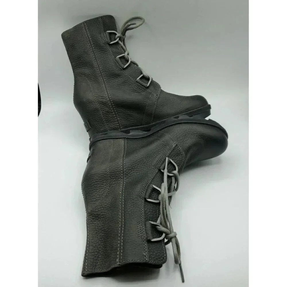Sorel Joan of Arctic Wedge ii Waterproof Bootie #NL3491-052 in Quarry Size 7
